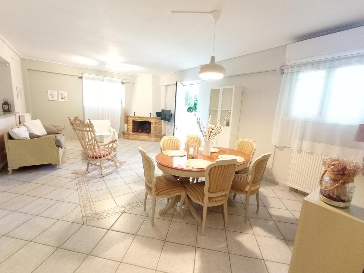 Galini Apartment Near Sea, Port And Airport Artemida  Bagian luar foto
