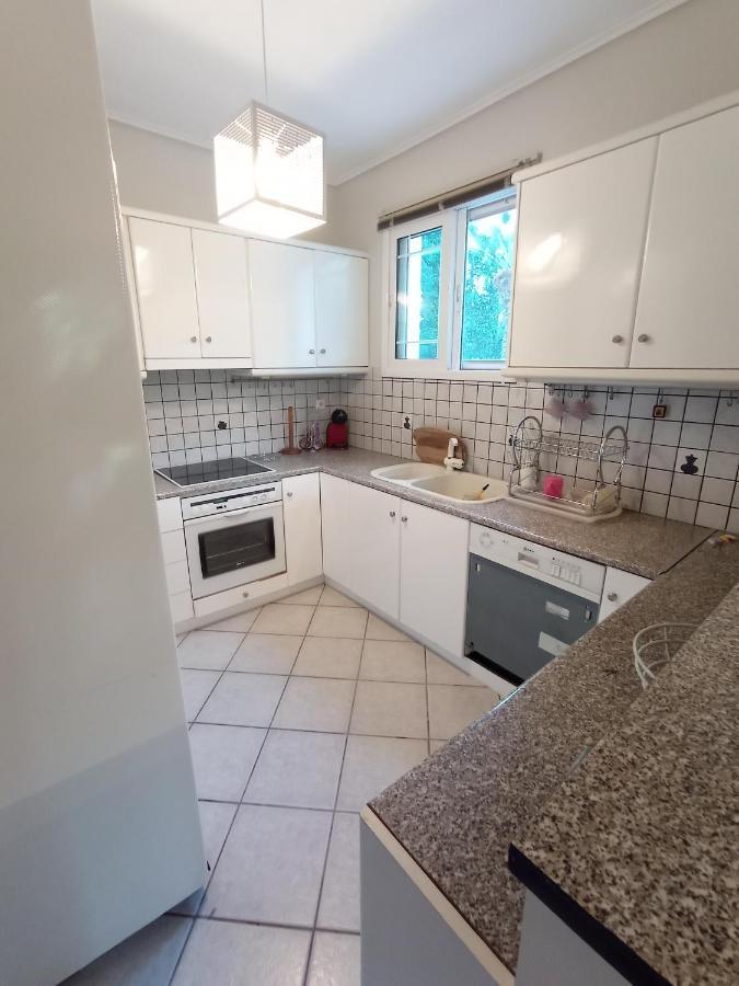 Galini Apartment Near Sea, Port And Airport Artemida  Bagian luar foto