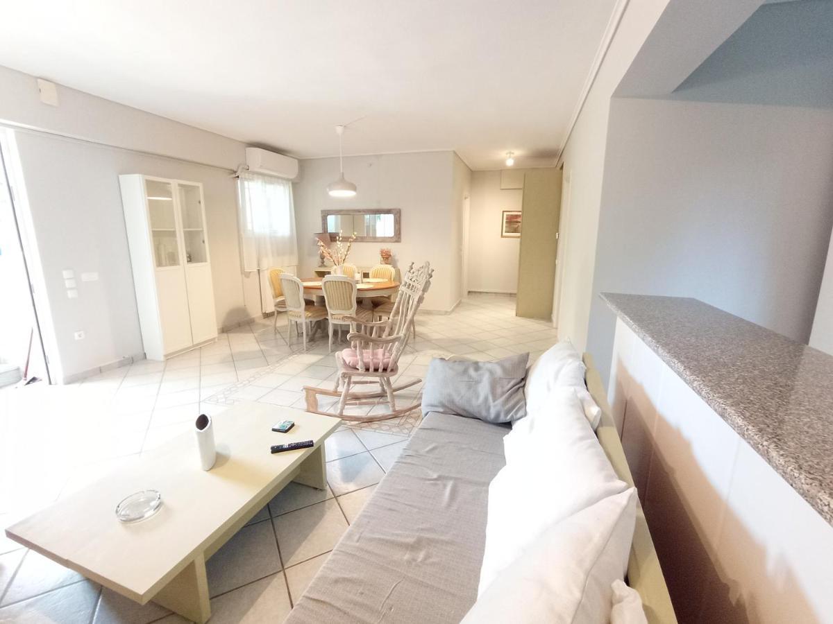 Galini Apartment Near Sea, Port And Airport Artemida  Bagian luar foto